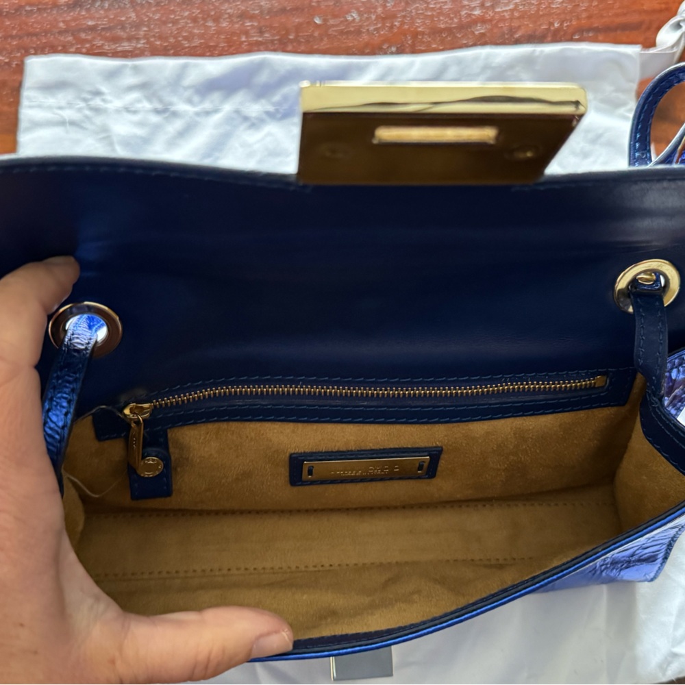 Jimmy Choo Metallic Blue (River) Shoulder Bag - Picture 10 of 11